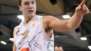 Marko Milič je ob zmagi Olimpije v Domžalah prispeval 19 točk. Union Olimpija