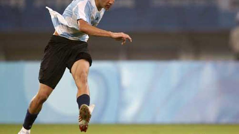 Angel Di Maria je s tem strelom odločil četrtfinalni obračun z Nizozemsko.
