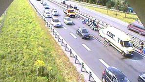 Nesreča na ljubljanski obvoznici.