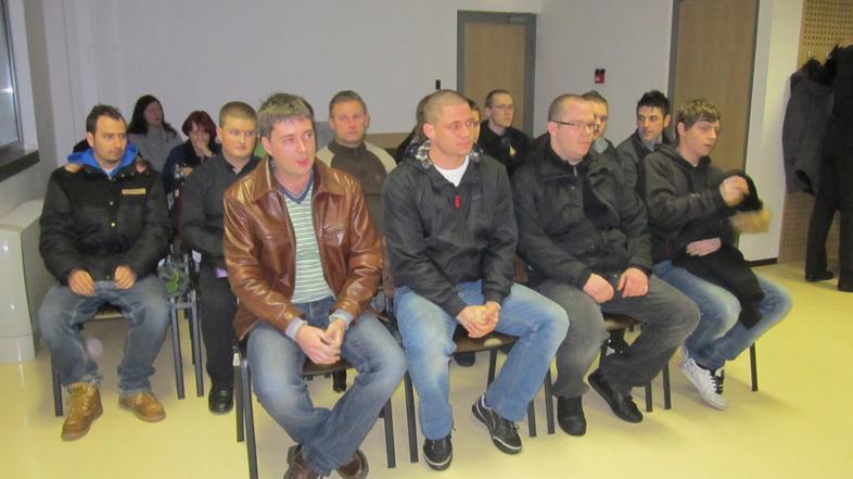 slovenija 15.01.13. Sojenje 10 obtozenim protestnikom na mariborskem okroznem so