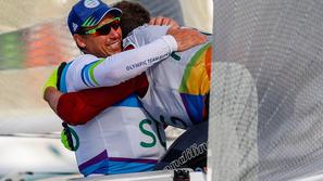 Vasilij Žbogar jadranje razred finn Rio 2016 finalni plov