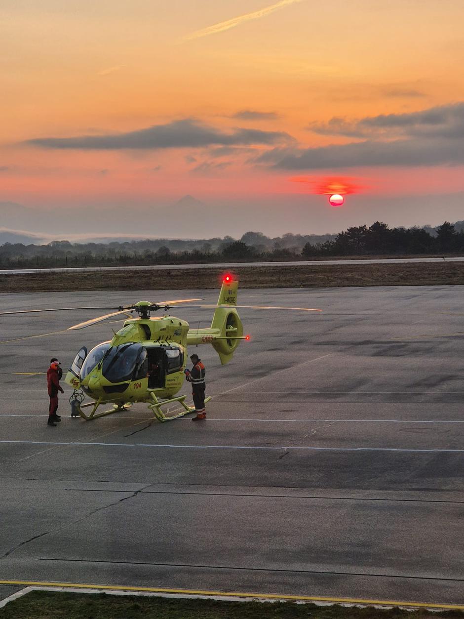 Nujna helikopterska medicinska pomoč | Avtor: Osebni arhiv Tomaža Mrlaka