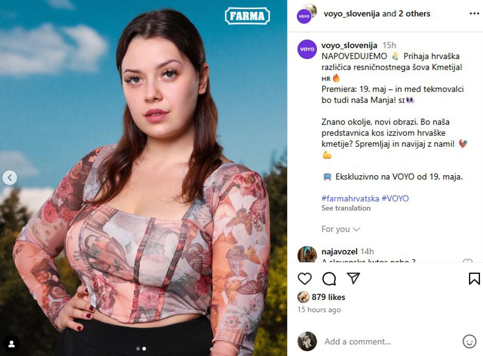 Manja Šernek | Avtor: Instagram