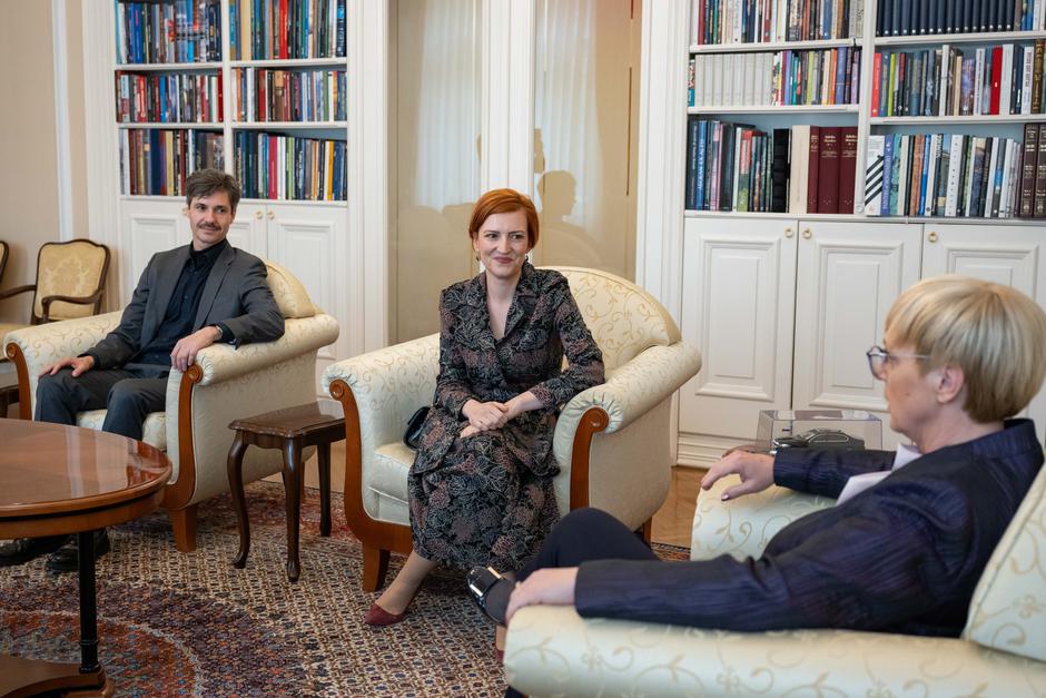 Nataša Pirc Musar Luka Mesec Asta Vrečko | Avtor: UPRS/Boštjan Podlogar