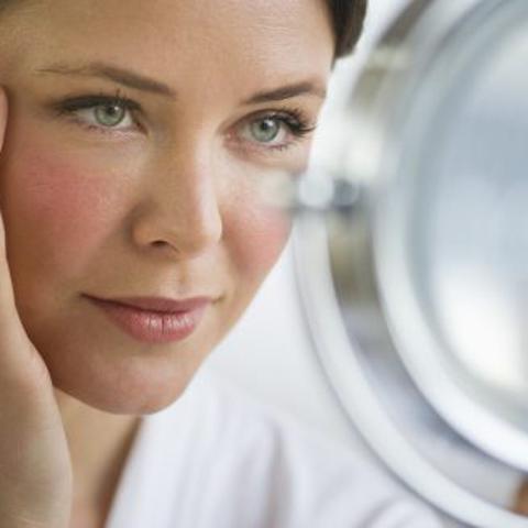 Koža, obraz, ženska, kozmetika, nega