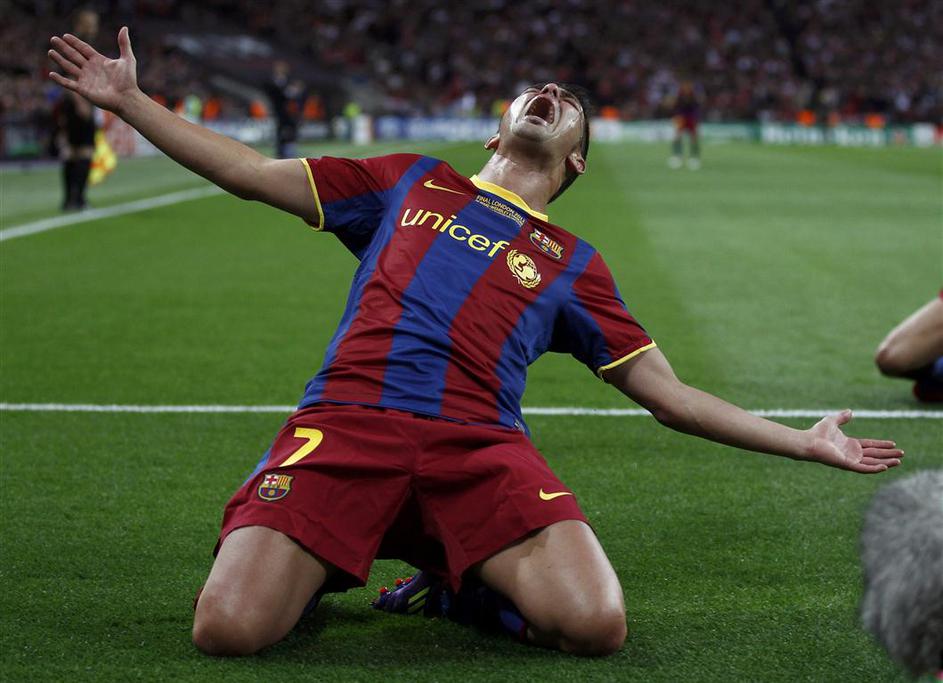 David Villa je v 69. minuti bolj ali manj odločil: 3:1 za Barcelono.