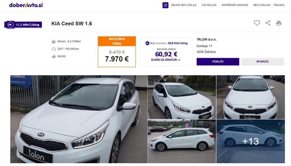 Oglasi za rabljena vozila na spletni strani DoberAvto | Avtor: Doberavto