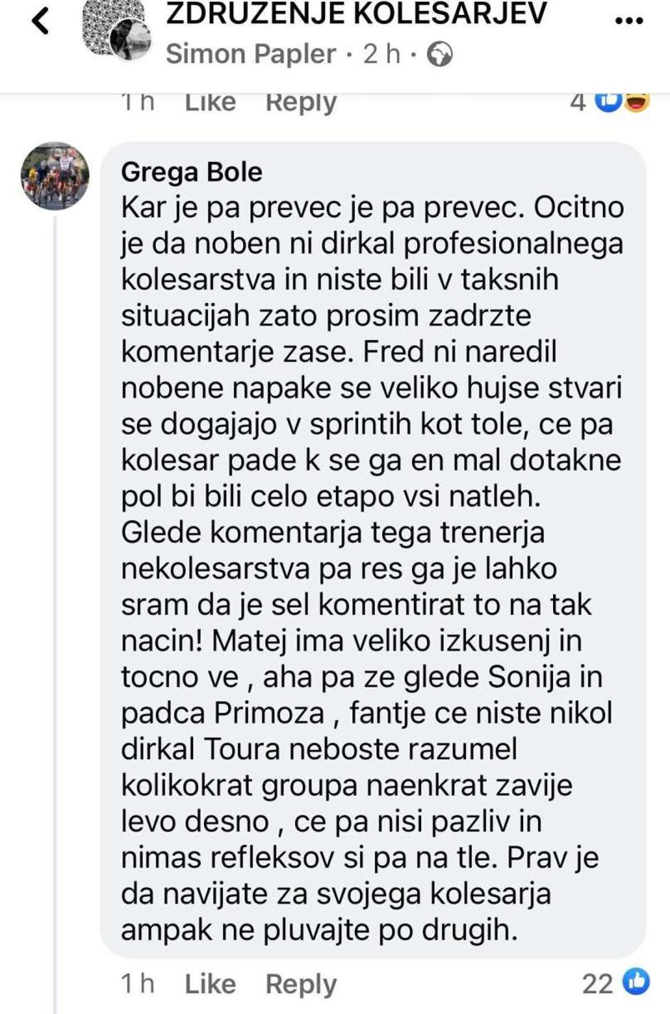 Grega Bole | Avtor: Facebook