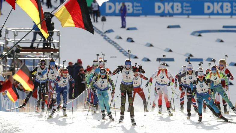 biatlon ženska štafeta Pokljuka