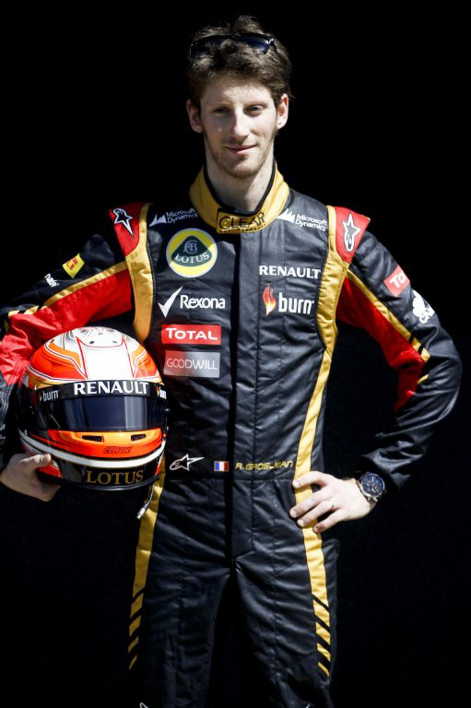 romain grosjean lotus dirkalnik | Avtor: EPA