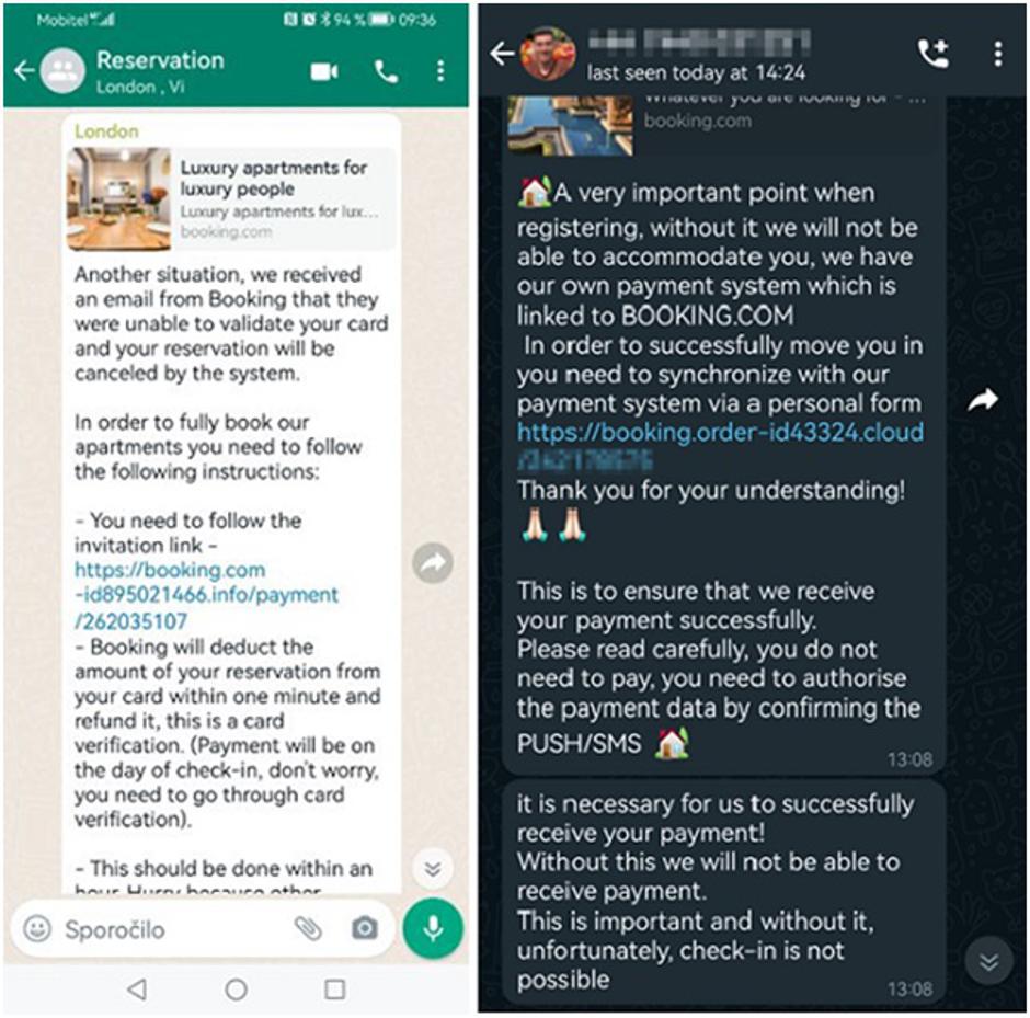 Booking prevara | Avtor: SI-CERT