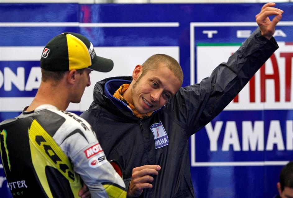 Valentino Rossi in Colin Edwards