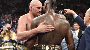 Tyson Fury in Deontay Wilder