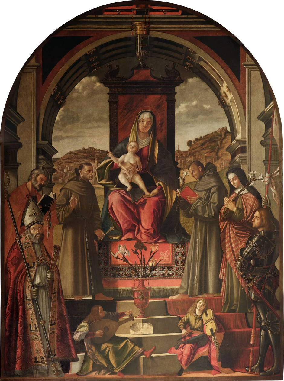 Marija z Detetom na prestolu in s svetniki, Vittore Carpaccio | Avtor: Zavod za varstvo kulturne dediščine Slovenije