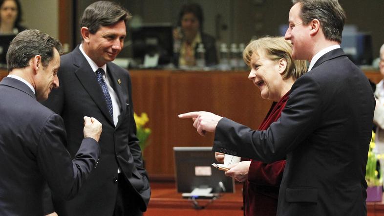 Boris Pahor, Nicolas Sarkozy, Angela Merkel