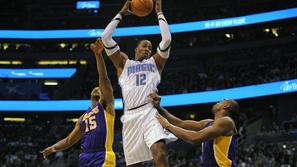 Howard World Peace Bynum Orlando Magic Los Angeles Lakers NBA