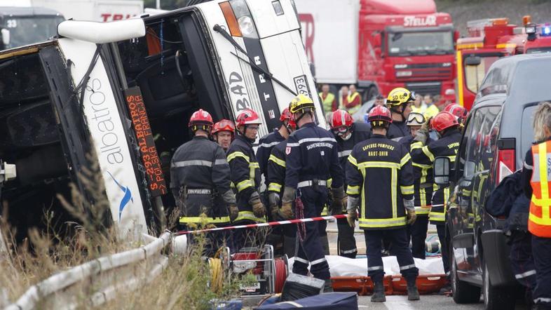 Nesreča poljskega avtobusa v Franciji