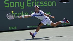 Novak Djoković je proti Blažu Kavčiču prišel že do 26. zaporedne zmage. (Foto: R