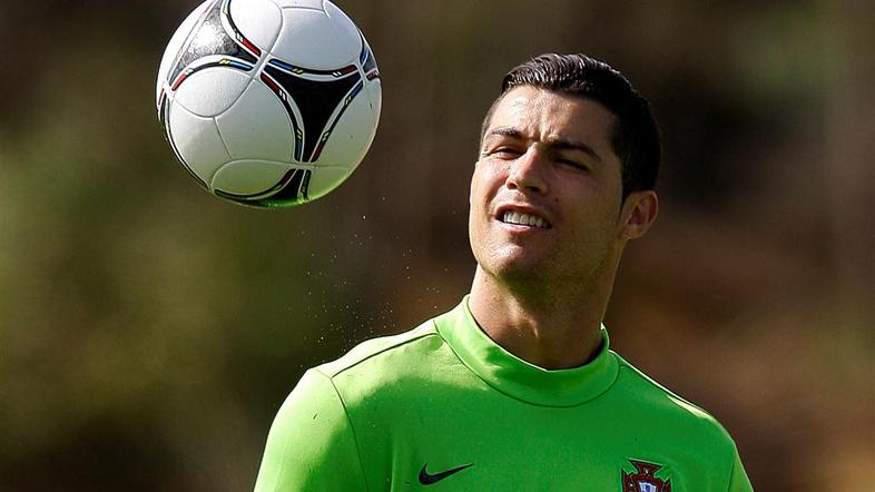 Ronaldo Portugalska Euro 2012 priprave Obidos žoga