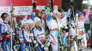 Riesch Hirscher Nemčija Avstrija Švedska SP svetovno prvenstvo Schladming
