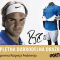 Na dražbi je podpisana oprema Rogerja Federerja.