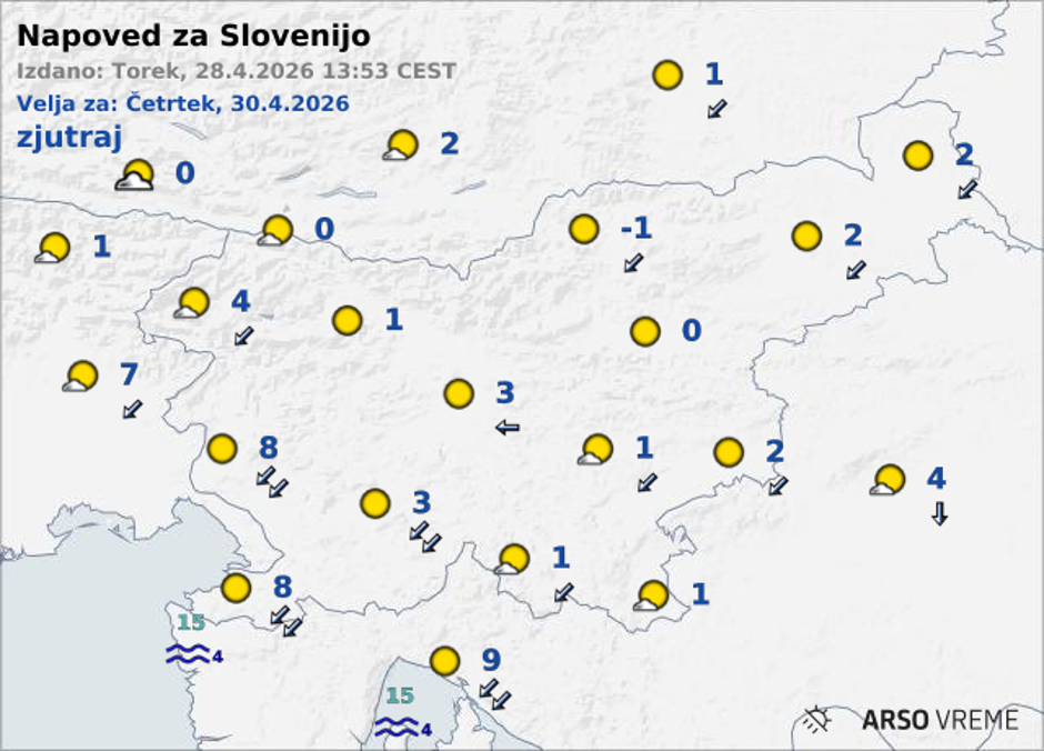 Vremenska napoved | Avtor: Arso