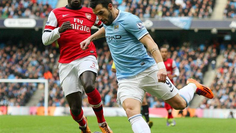 Negredo Sagna Manchester City Arsenal Premier League Anglija liga prvenstvo