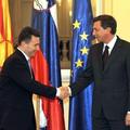 Gruevski se je gostu iz Slovenije zahvaljeval za pomoč Slovenije njegovi državi 