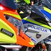 Policija reševalec nesreča motor