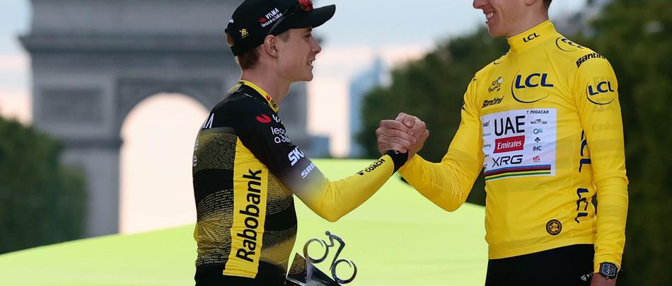 Jonas Vingegaard in Tadej Pogačar