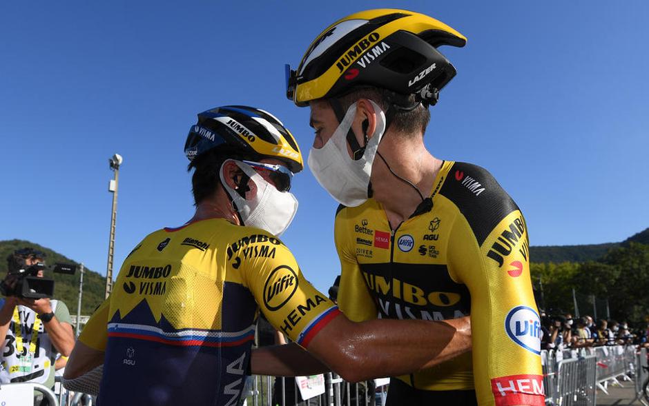 Primož Roglič, Wout van Aert | Avtor: Epa