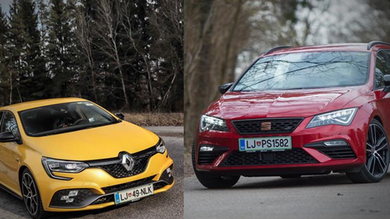 Seat leon cupra in renault megane RS trophy