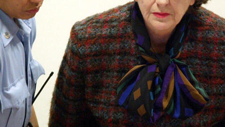 Biljano Plavšič so zaradi vojnih zločinov obsodili na enajst let zapora.