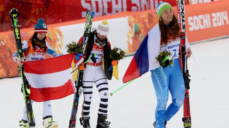 olimpijske igre soči veleslalom tina maze anna fenninger viktoria rebensburg