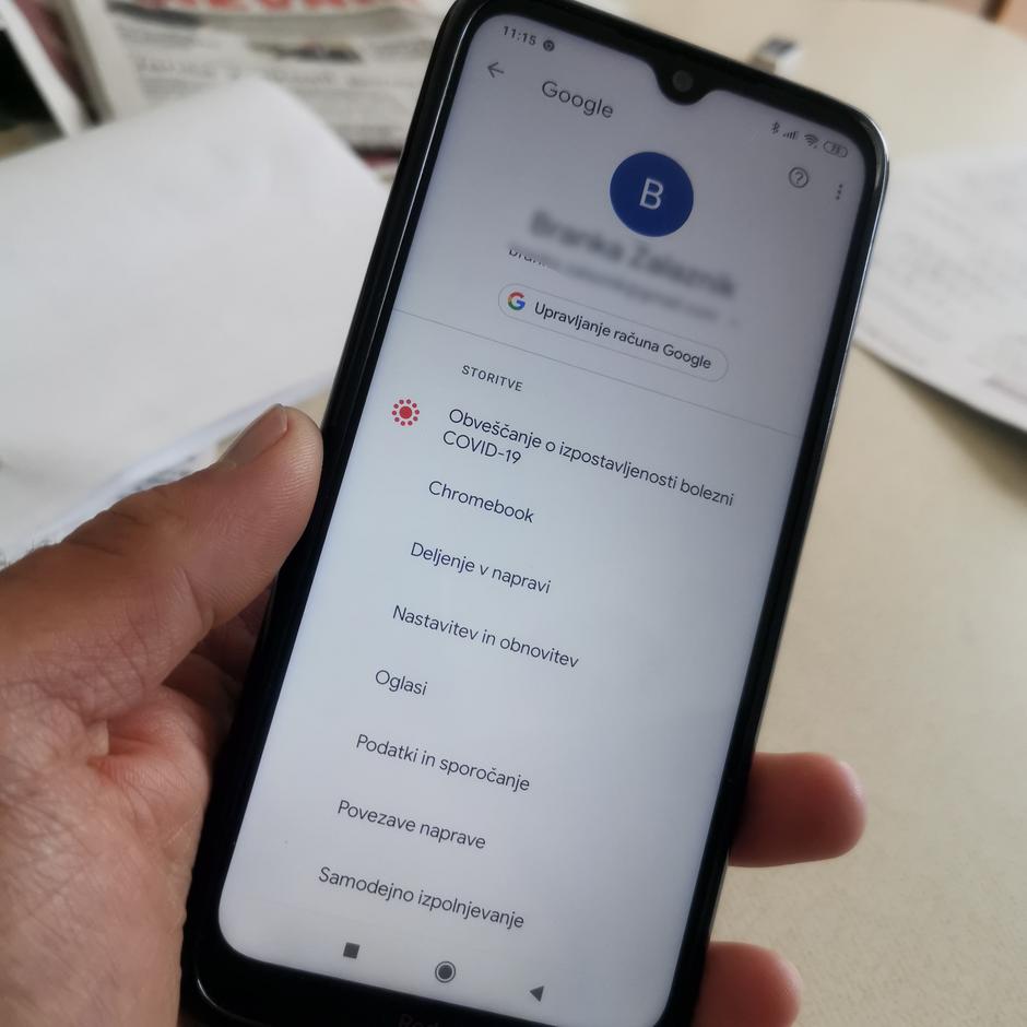 Google aplikacija za spremljanje okužb covid-19 | Avtor: zurnal24.si