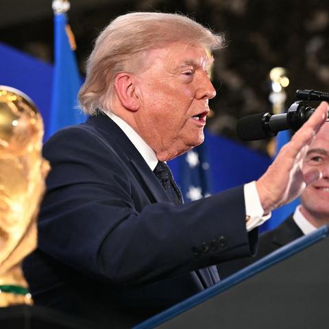 Donald Trump in Gianni Infantino