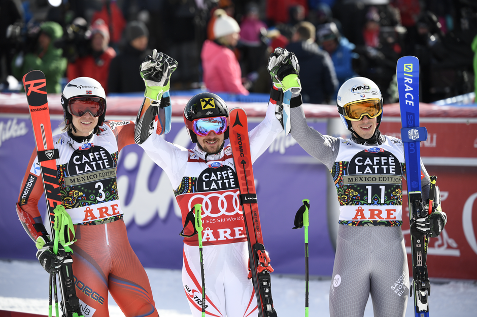 Kristoffersen Hirscher Muffat-Jeandet | Avtor: Epa