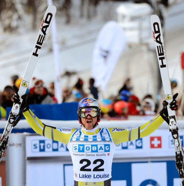 Svindal smuk Lake Louise Kanada smučke