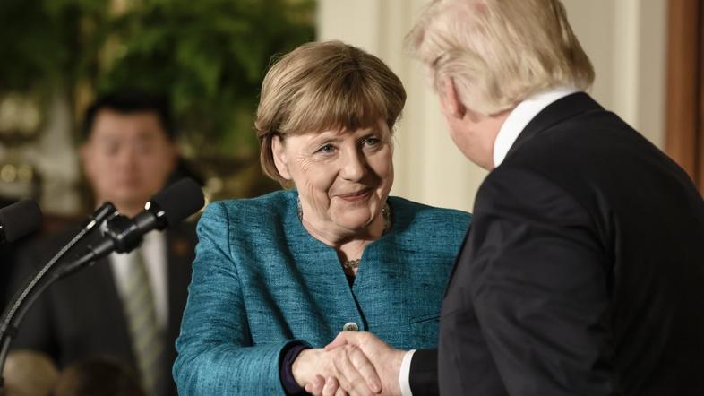 Angela Merkel in Donald Trump