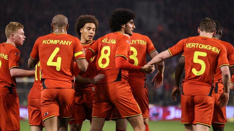 Fellaini Verthongen Kompany Witsel Belgija Slonokoščena obala Bruselj prijateljs