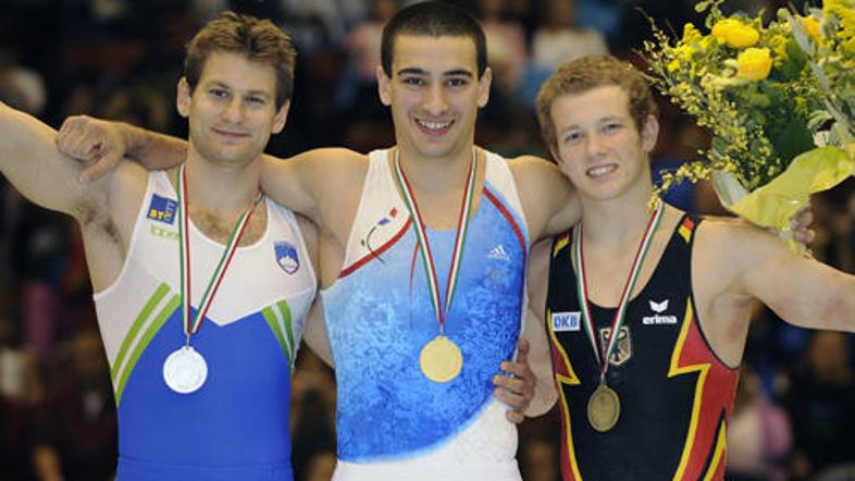 Mitja Petkovšek je zadovoljen s srebrom, saj je zlato dobil njegov prijatelj Yan