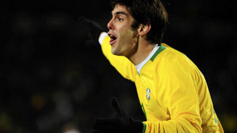 Kaká je dobil nagrado za najboljšega nogometaša Pokala konfederacij.