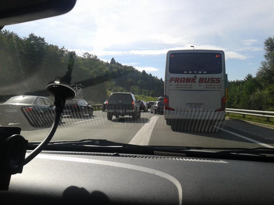 Gneča na dolenjski avtocesti