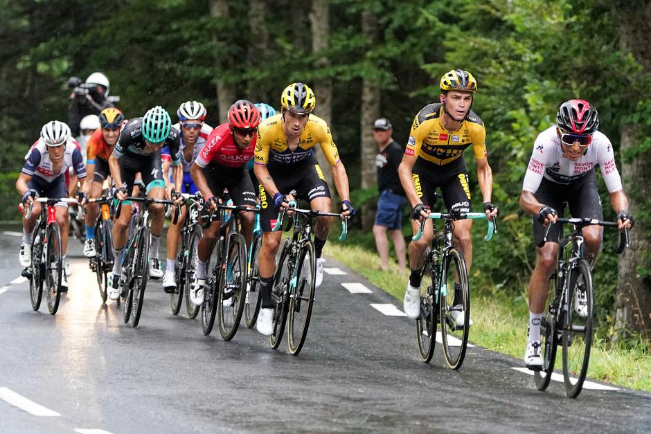 Primož Roglič in Egan Bernal | Avtor: Epa