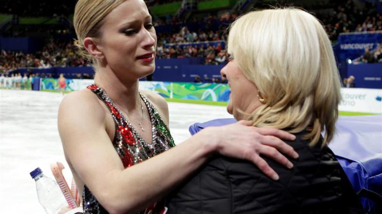 olimpijske igre Vancouver drsanje solze Joannie Rochette