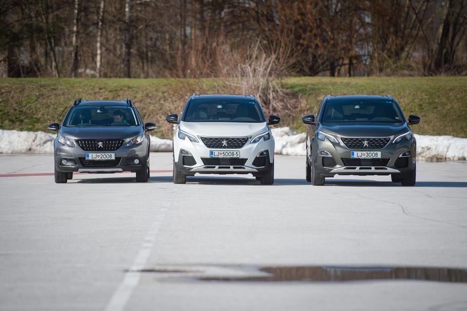 Peugeot 2008, 3008 in 5008