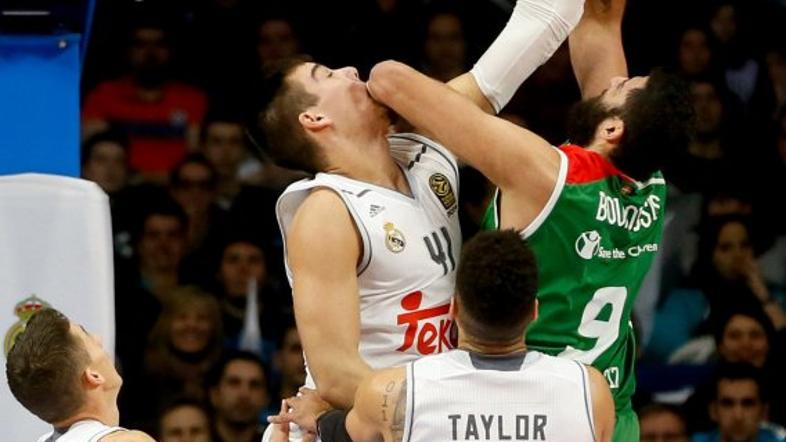 Willy Hernangómez Ioannis Bourousis Real Madrid Laboral Kutxa Evroliga