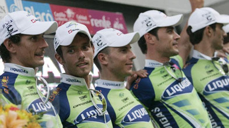 Kolesarji Liquigasa so odlično odpeljali moštveni kronometer.