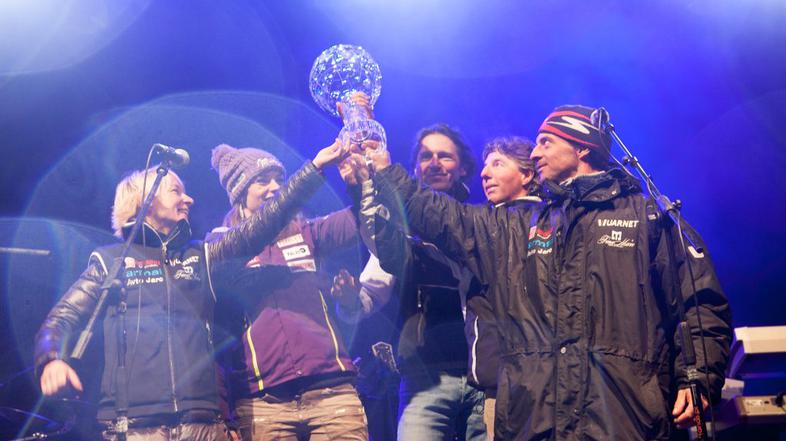 Sprejem za Tino Maze v Črni na Koroškem