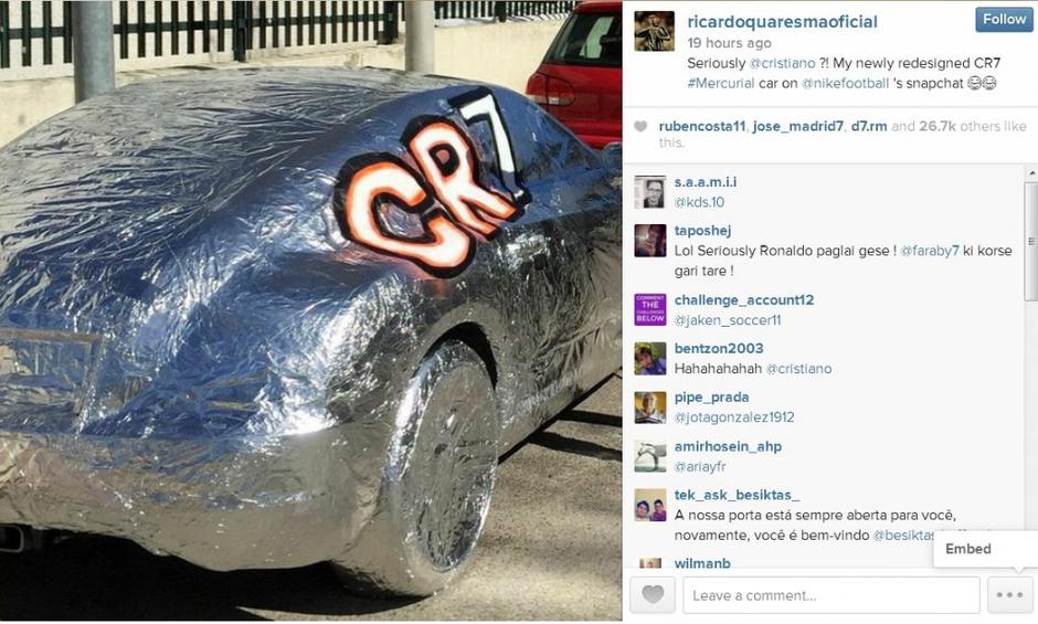 quaresma instagram | Avtor: Instagram